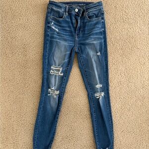 American Eagle Outfitters Women's Ripped Denim Jeans